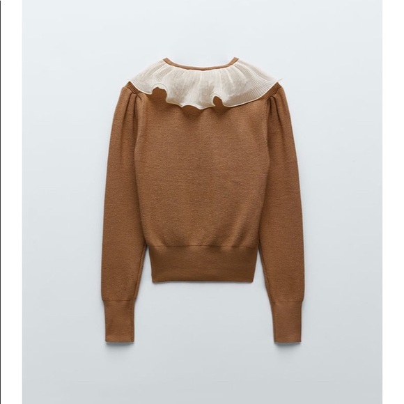 Zara NWT Ruffled sweater - Picture 5 of 6